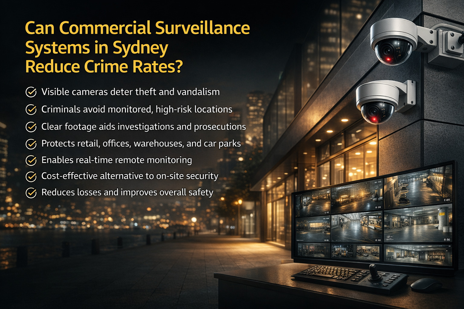 Can Commercial Surveillance Systems in Sydney Reduce Crime Rates